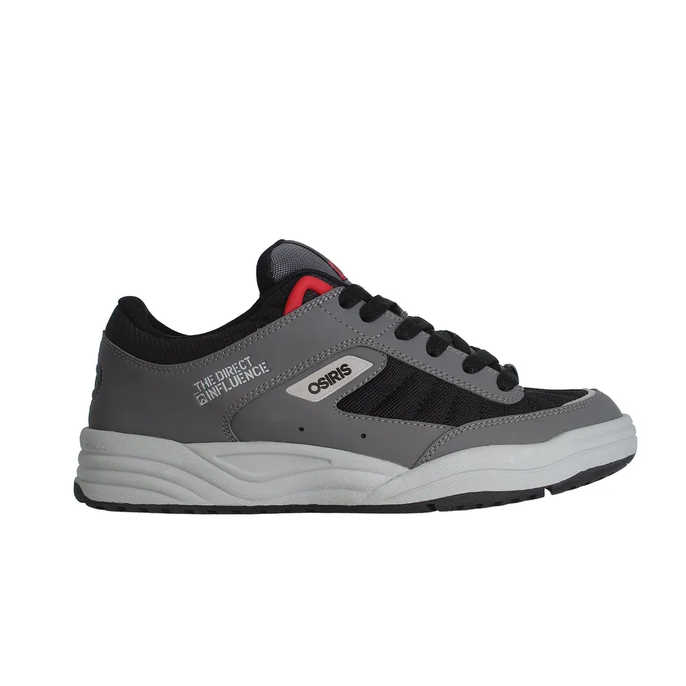 osiris-flux-sneakers-skate-charcoal-black-red image 1