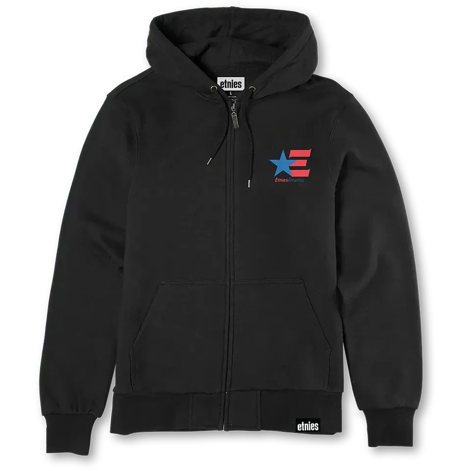 etnies-america-zip-hoodie-sweat-zipp-noir image 1