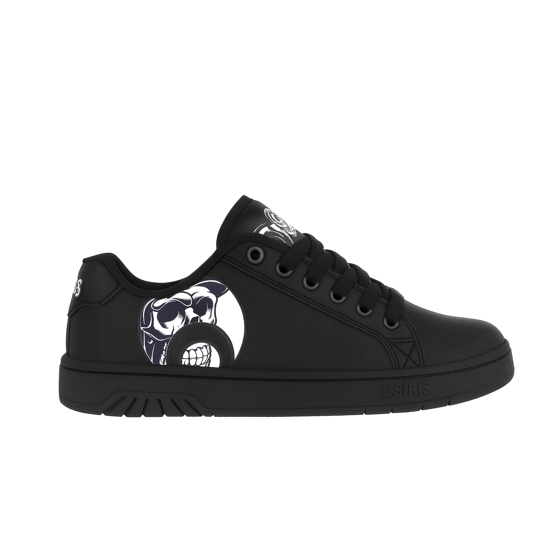 osiris-troma-alt-sneakers-skate-homme-black-white-skull image 1
