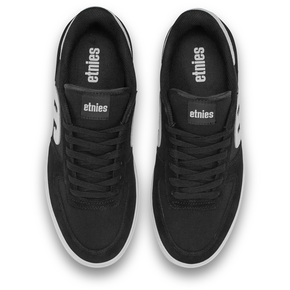 etnies-emerson-chaussures-skate-noir-blanc-su-de image 2