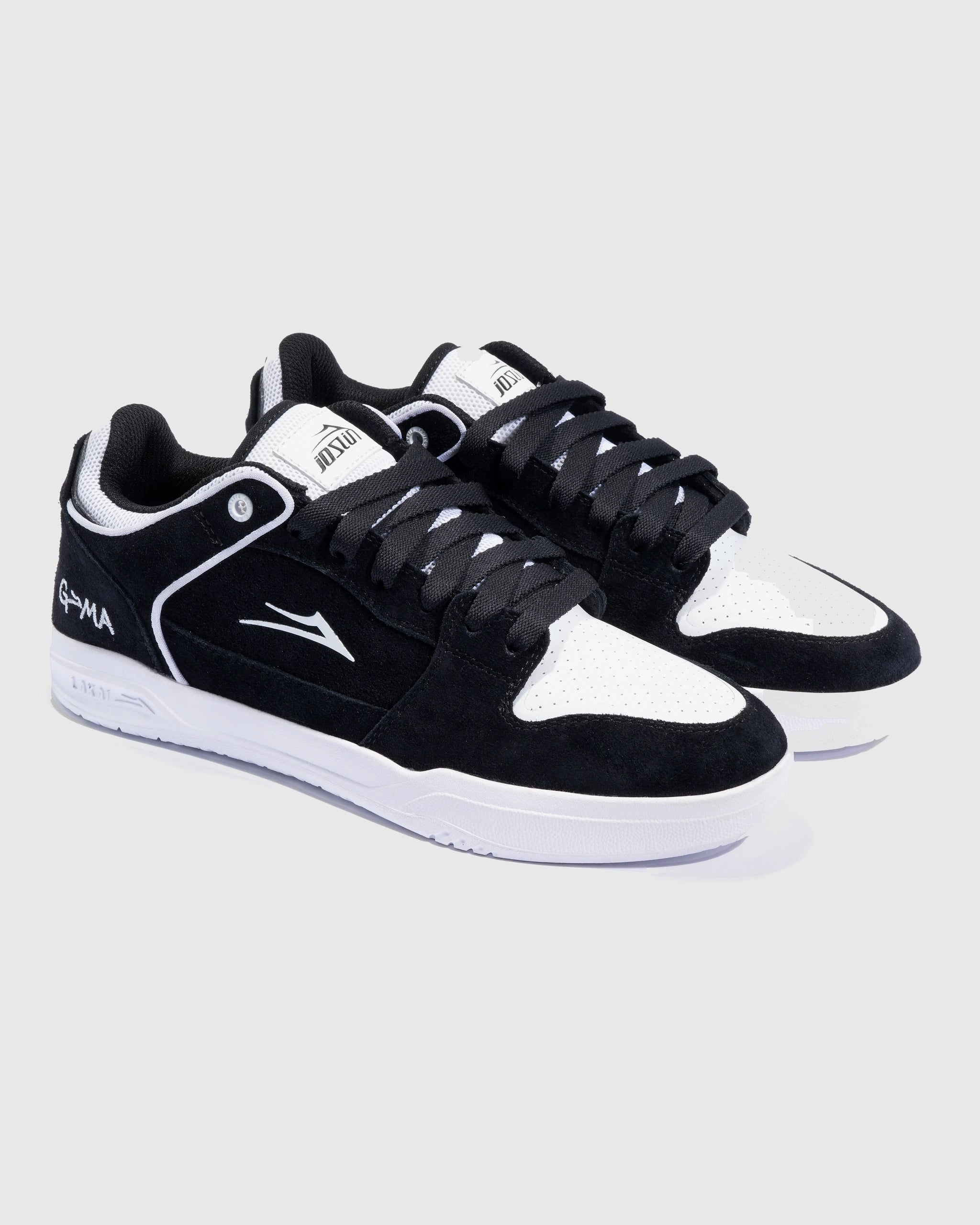 lakai-telford-low-chris-joslin-chaussures-de-skate-noir-blanc image 2