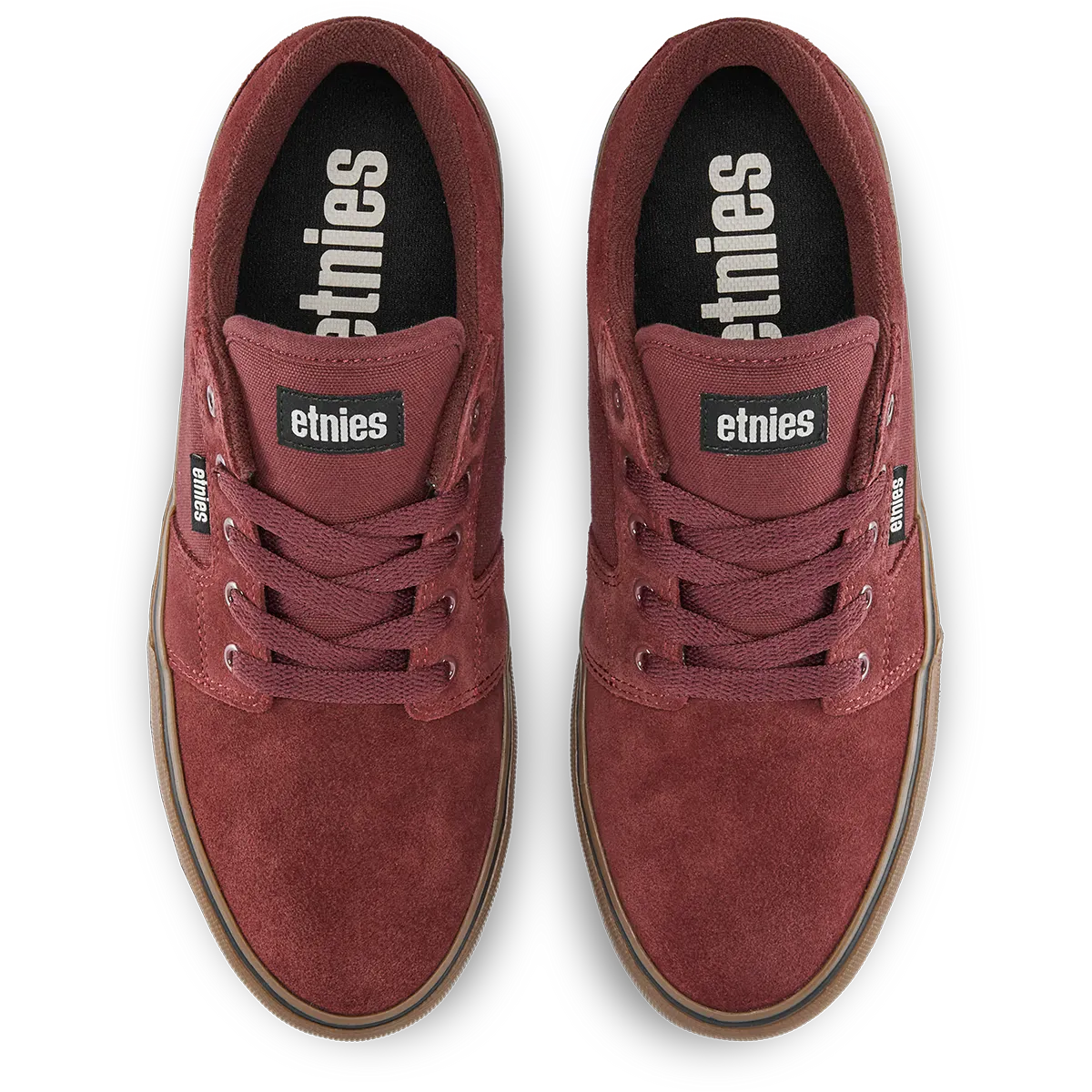 etnies-barge-ls-chaussures-skate-burgundy-gum image 2