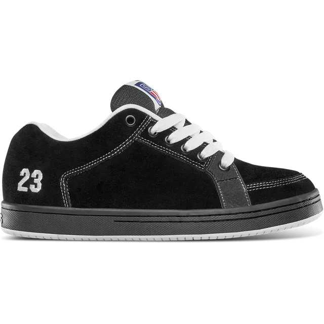 etnies-sal-23-chaussures-de-skate-black-white-suede image 1