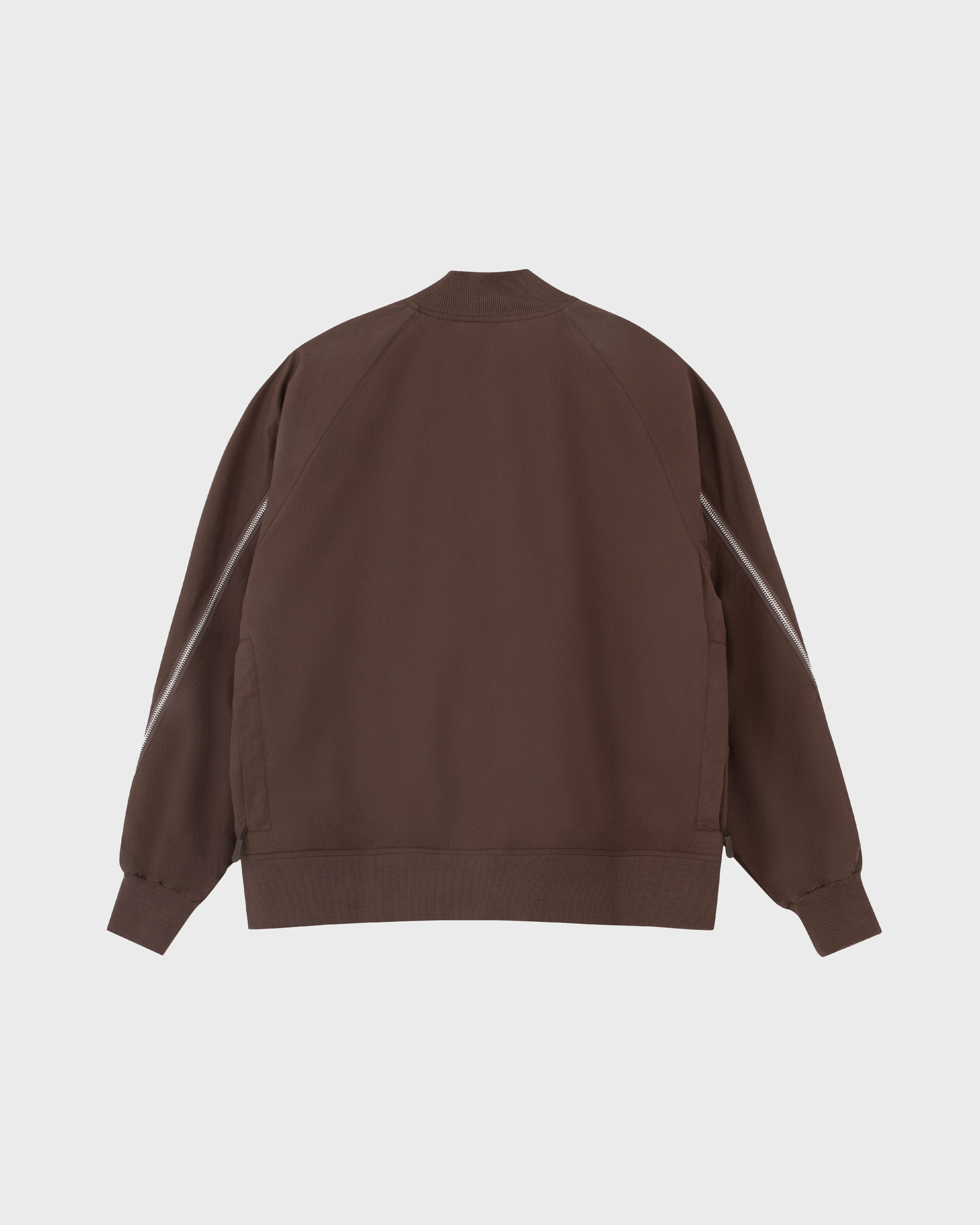 lakai-manchester-blouson-bomber-zip-slashed-brown image 2