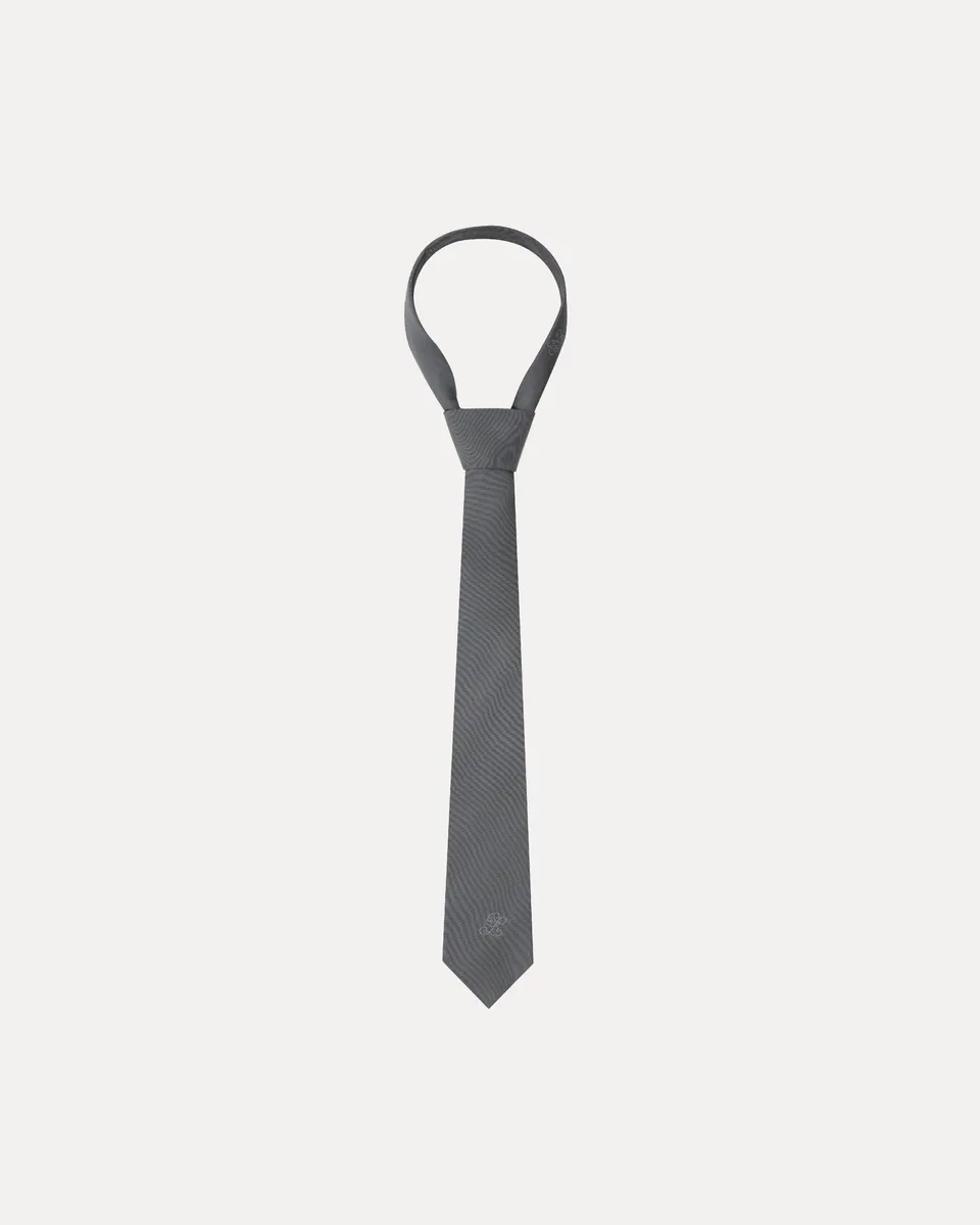 lakai-jacquard-necktie-cravate-cool-grey image 1