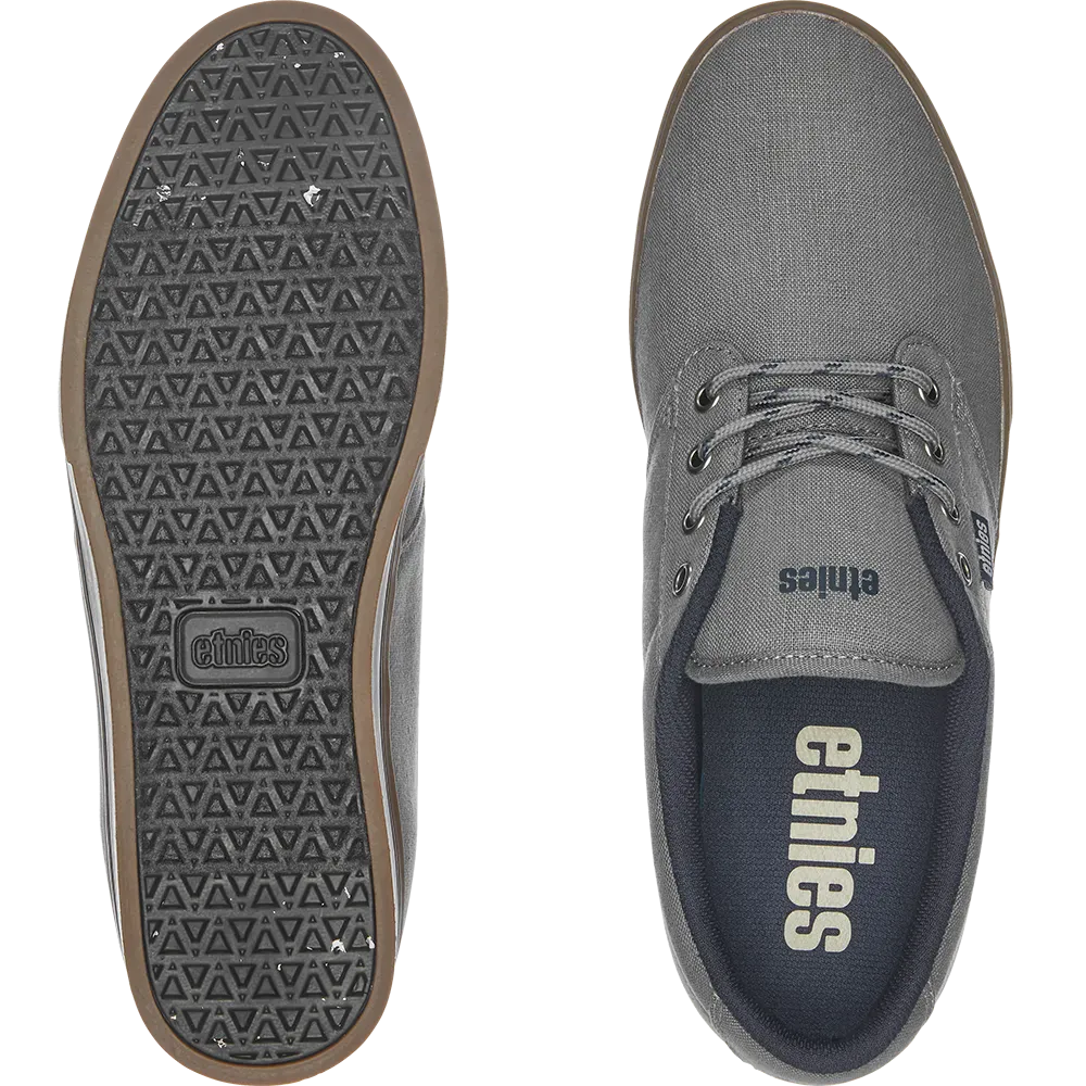 etnies-jameson-2-eco-chaussures-skate-vegan-gris-clair-marine image 2