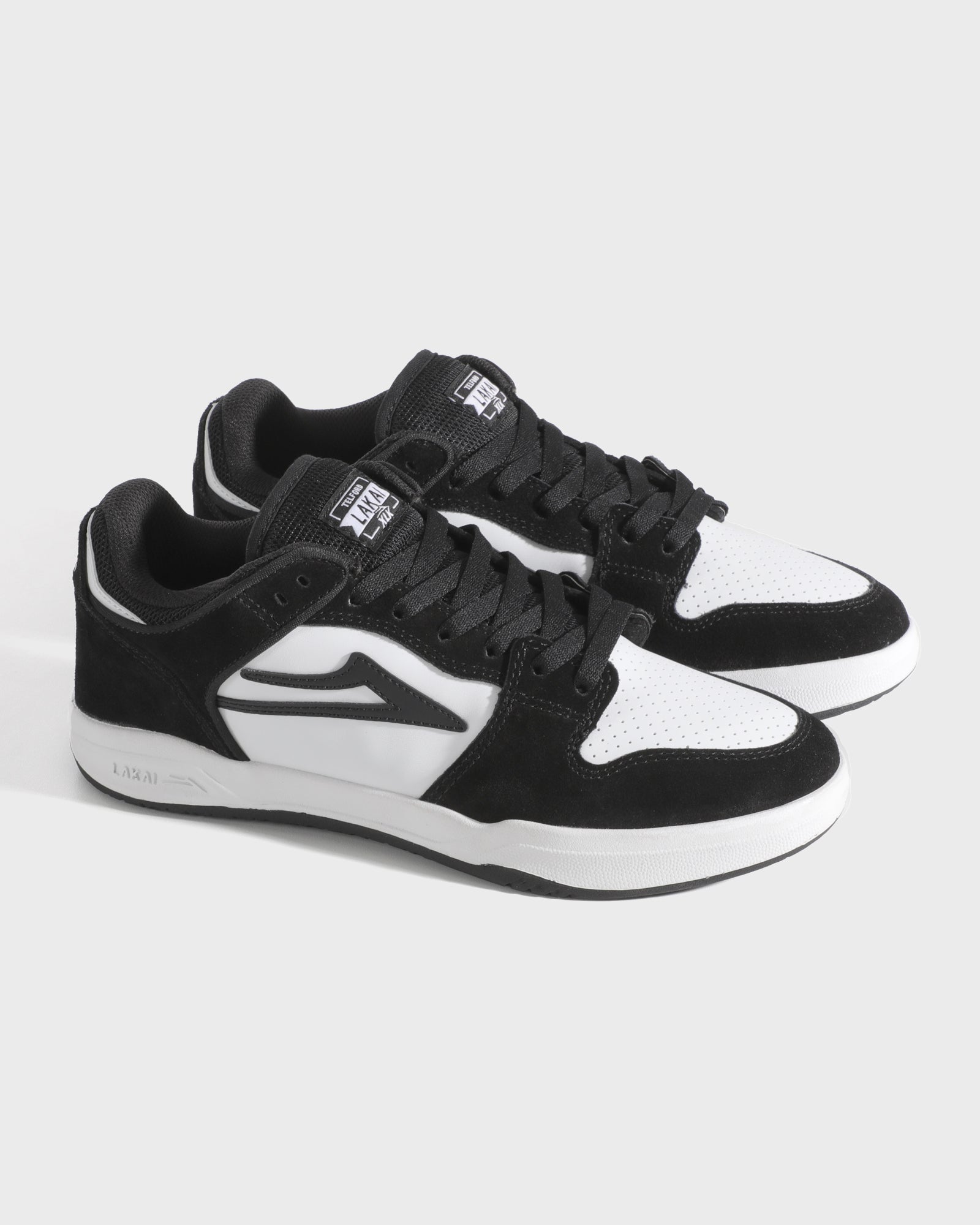 lakai-telford-low-black-white-leather image 2