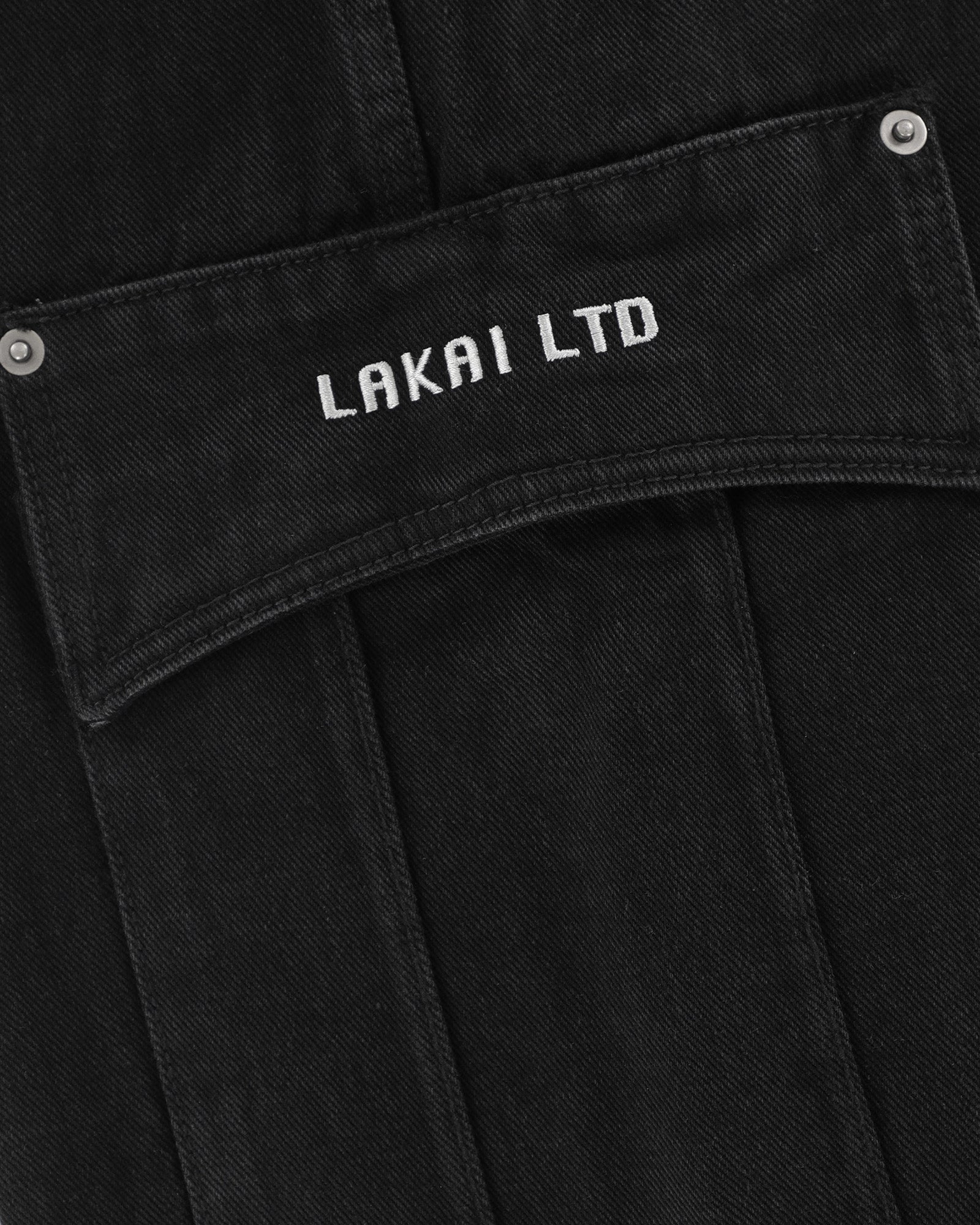 lakai-cargo-jumbo-jort-short-jean-black image 5