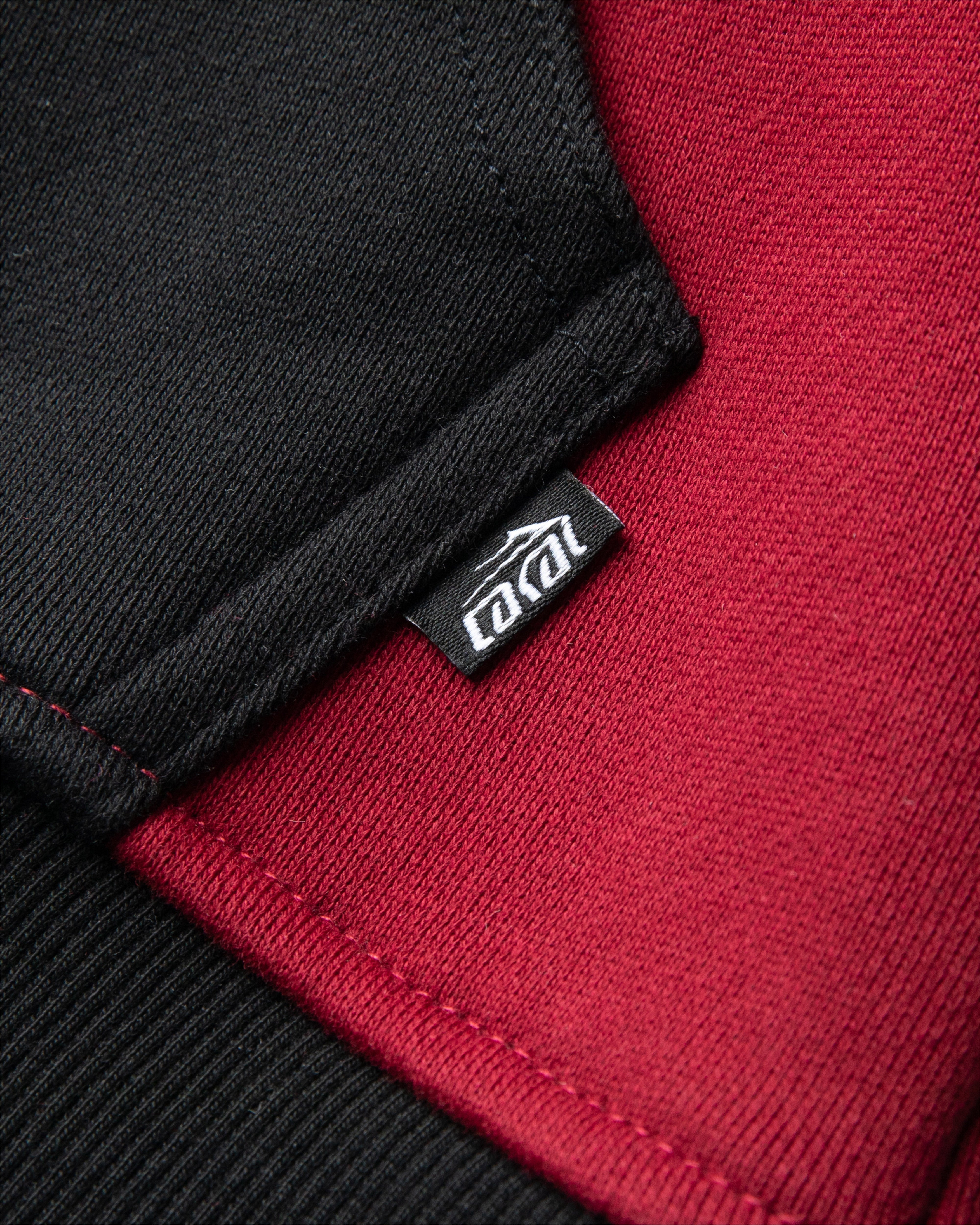 lakai-manchester-hoodie-zip-two-tone-red-dahlia-pirate-black image 6