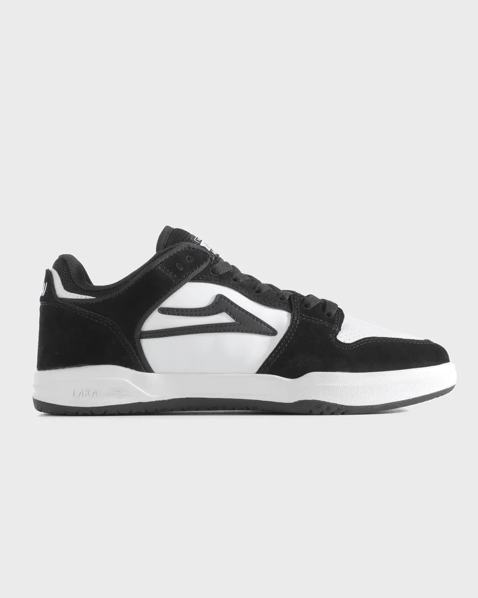 lakai-telford-low-black-white-leather image 1