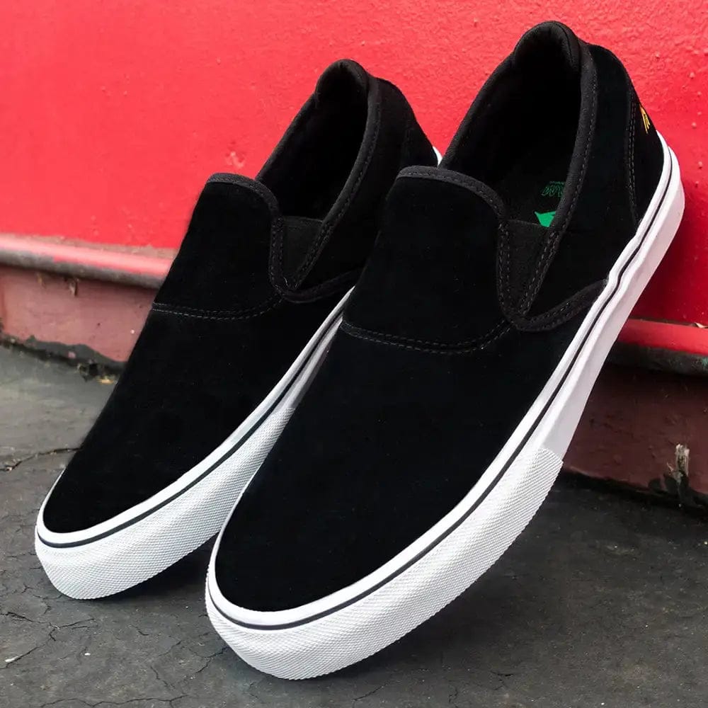 emerica-wino-g6-slip-on-chaussures-skate-black-white-gold image 5