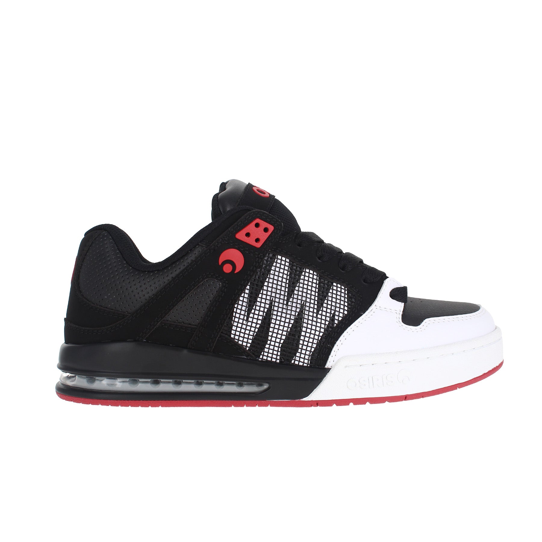 osiris-pixel-sneakers-skate-blanc-noir-rouge image 1