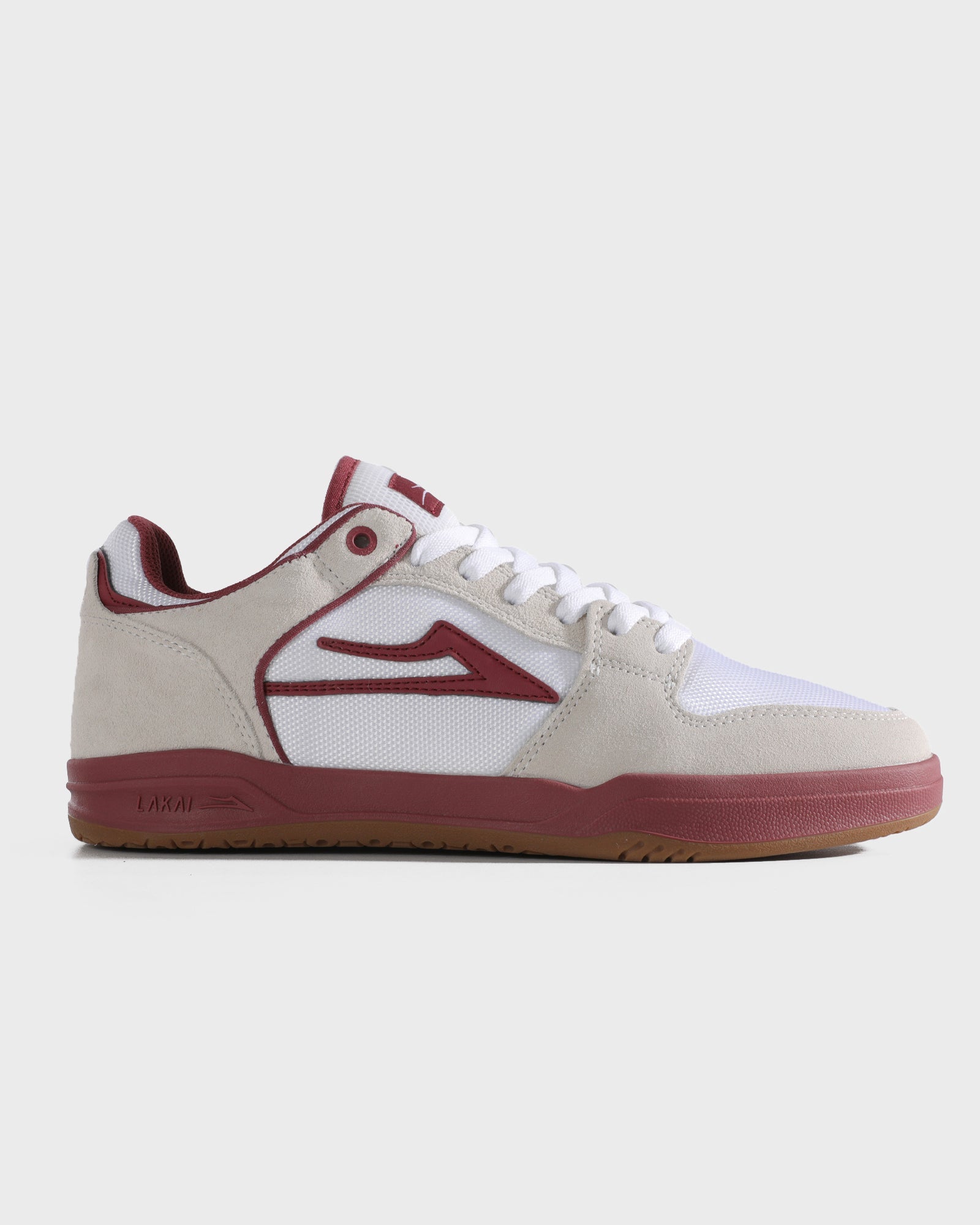 lakai-telford-low-elite-blanc-su-de-cordura-rouge image 1