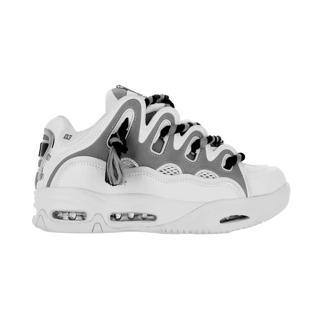 osiris-d3-2001-sneakers-skate-homme-25-years-white-silver image 1
