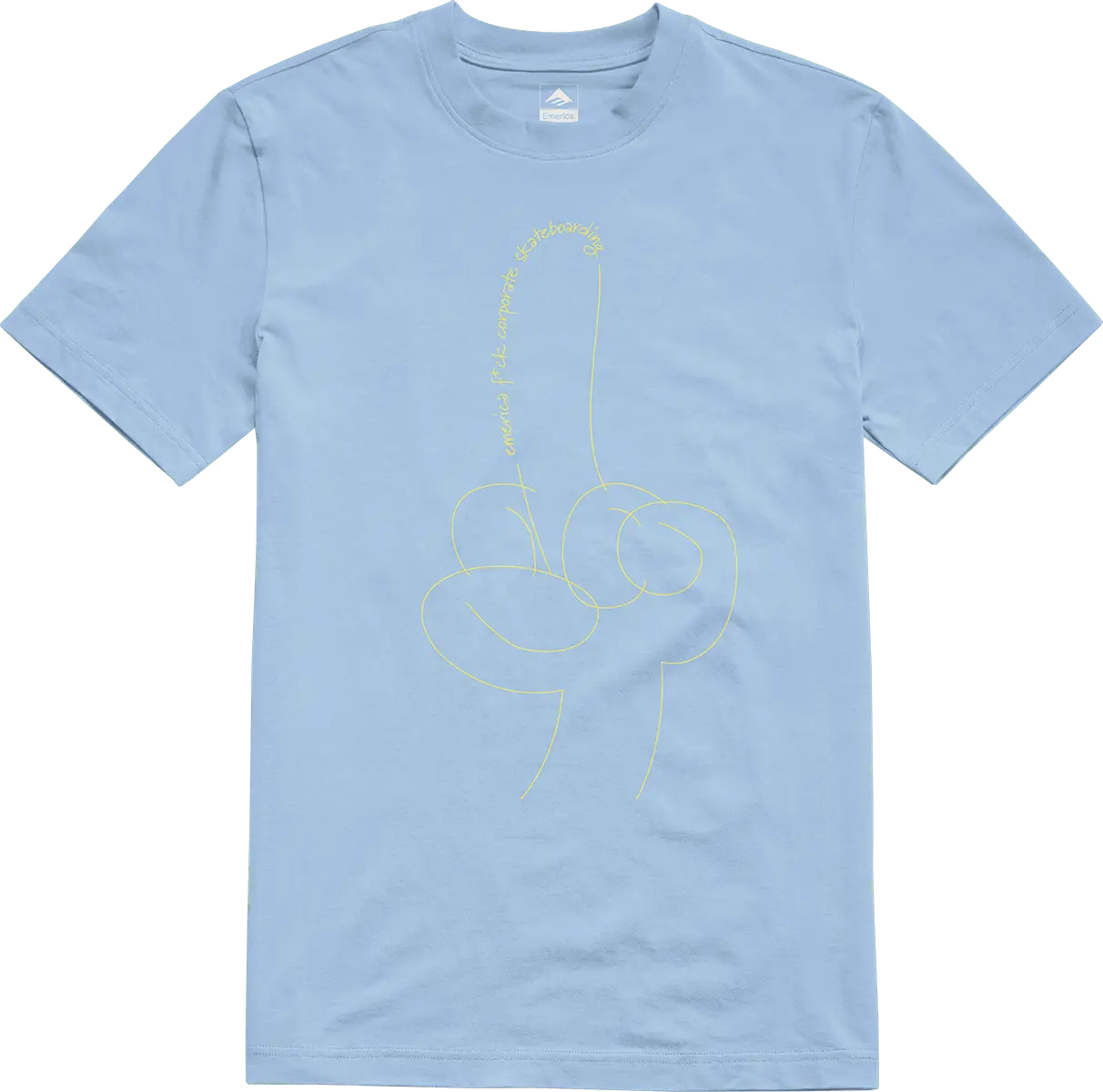 emerica-eff-corporate-tee-t-shirt-skate-bleu image 1