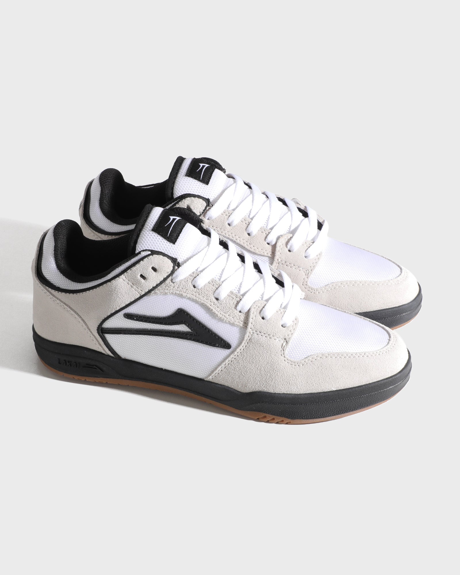 lakai-telford-low-chaussures-skate-blanc-su-de-cordura-noir image 2