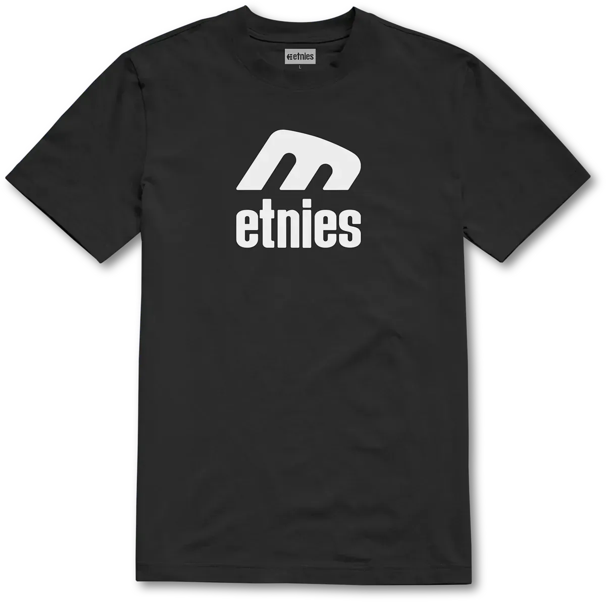 etnies-icon-e-tee-t-shirt-skate-black-white image 1