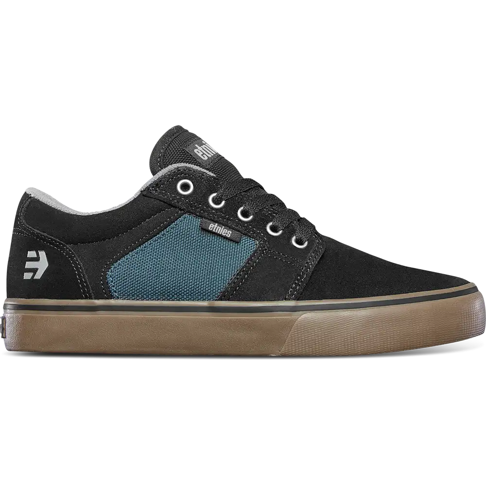 etnies-barge-ls-chaussures-skate-black-teal image 1