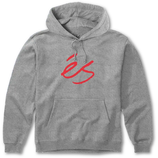 s-script-fleece-sweat-capuche-grey-red image 1
