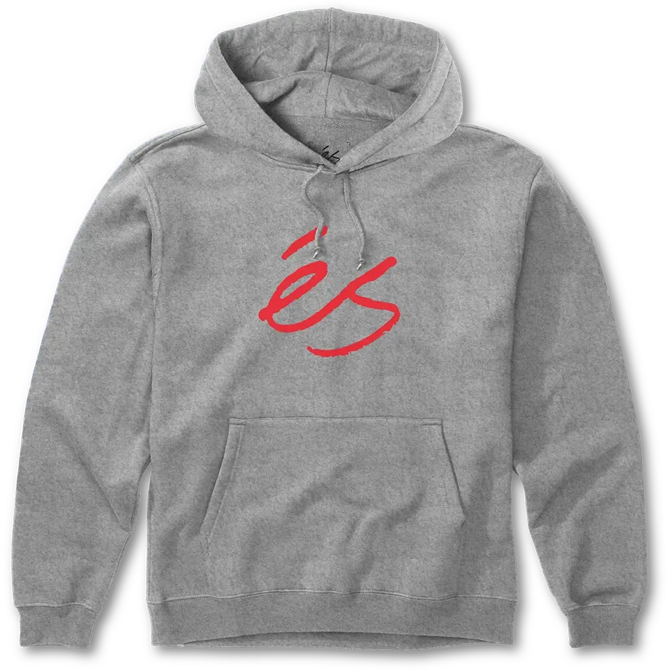 s-script-fleece-sweat-capuche-grey-red image 1