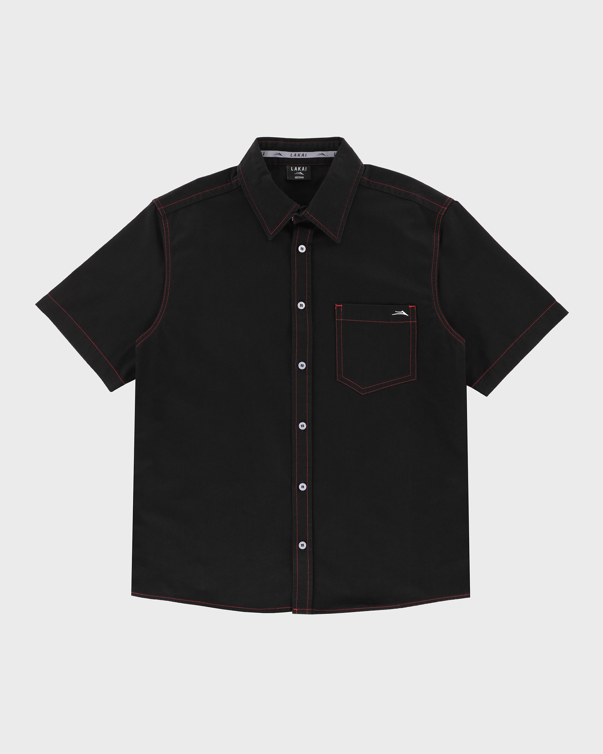 lakai-heavyweight-chemise-boutonn-e-noir image 1