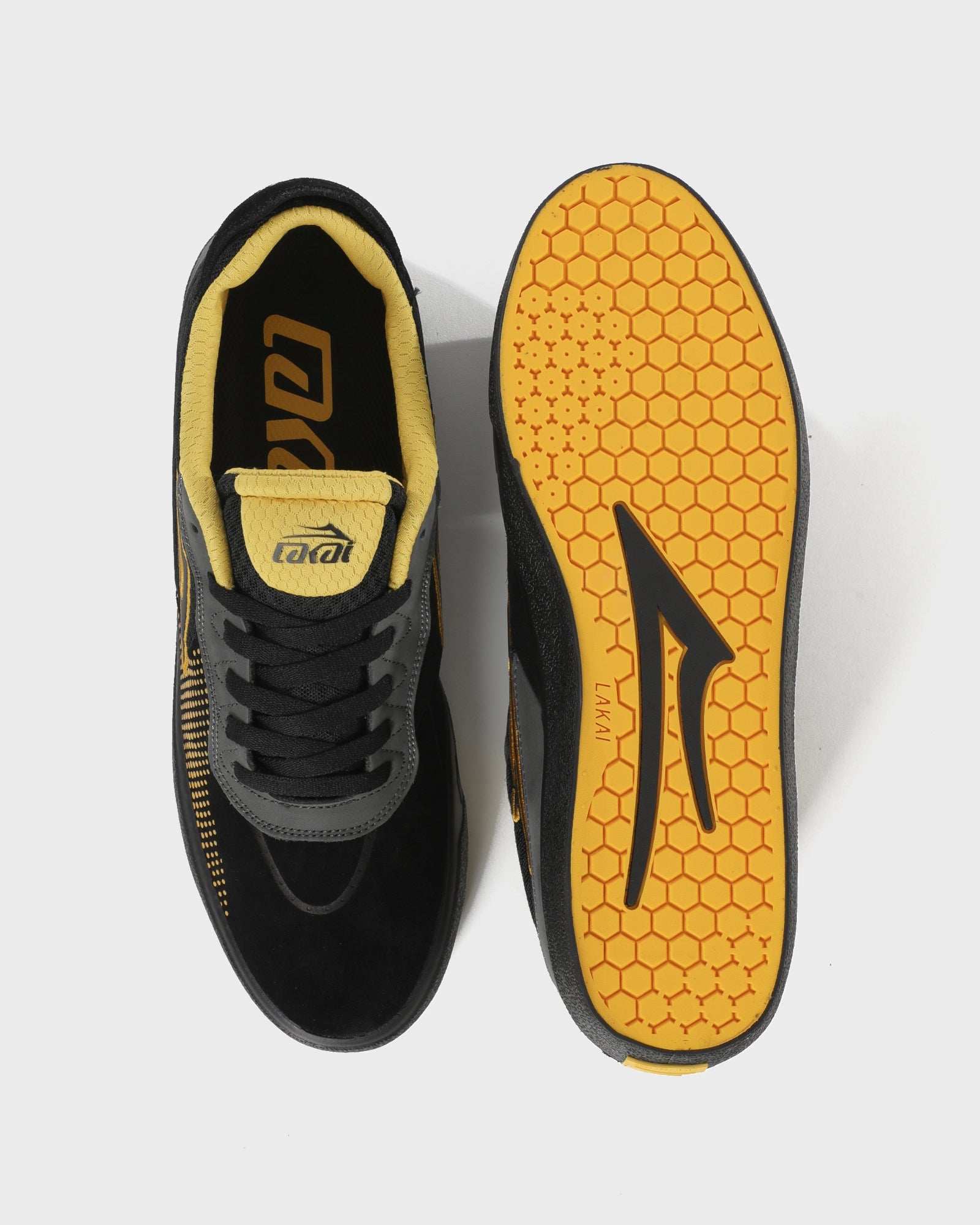 lakai-essex-chaussures-skate-black-yellow-gray image 3