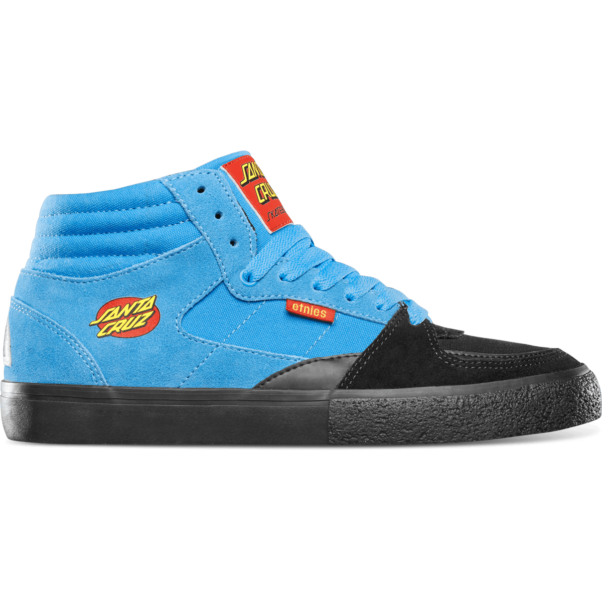 etnies-screw-mid-vulc-x-santa-cruz-chaussures-skate-noir-bleu image 1