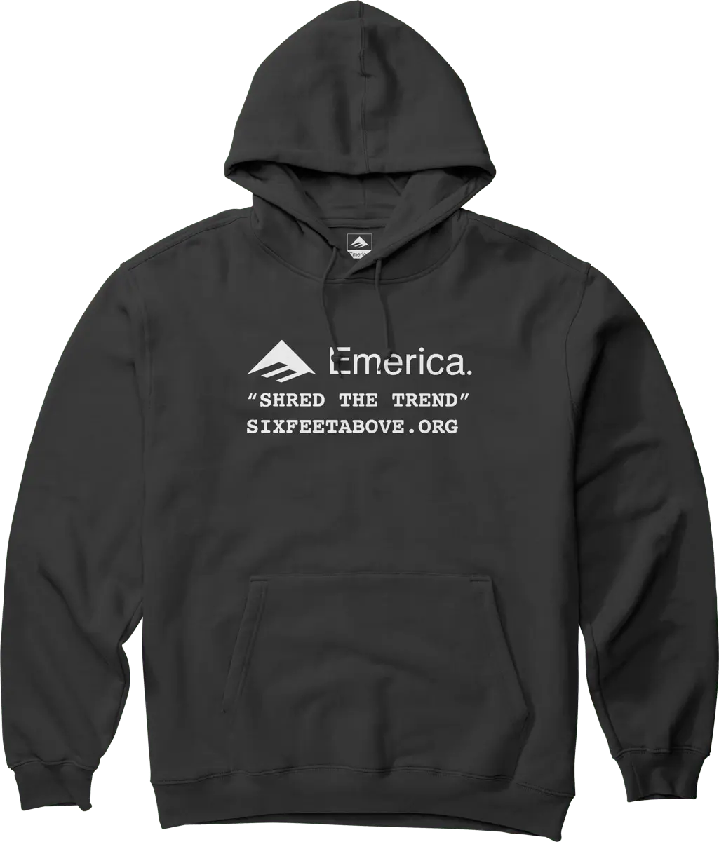 emerica-six-feet-above-pullover-sweat-capuche-skate-noir image 1