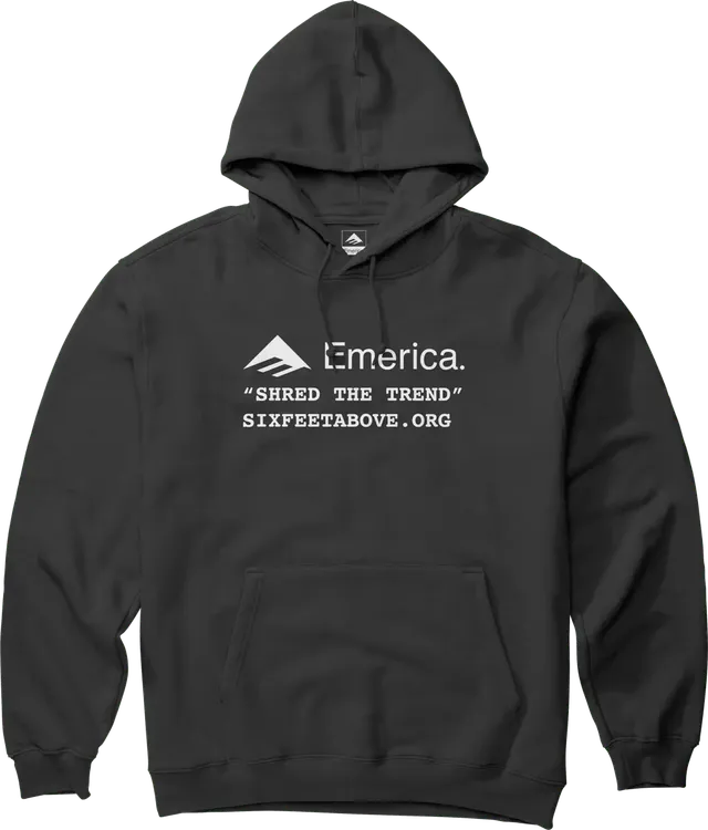 emerica-six-feet-above-pullover-sweat-capuche-skate-noir image 1