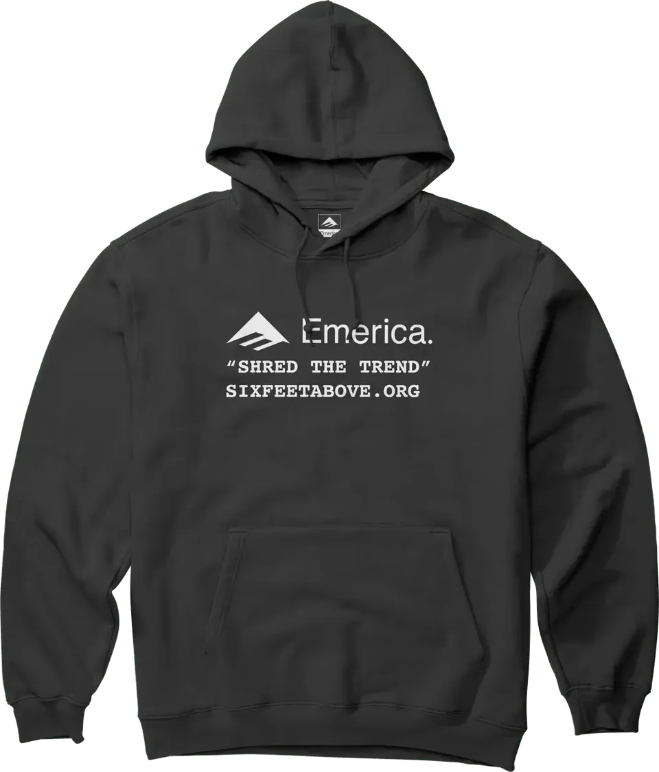 emerica-six-feet-above-pullover-sweat-capuche-skate-noir image 1