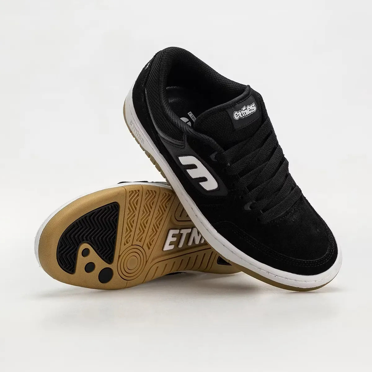 etnies-loot-chaussures-skate-noir-blanc image 2