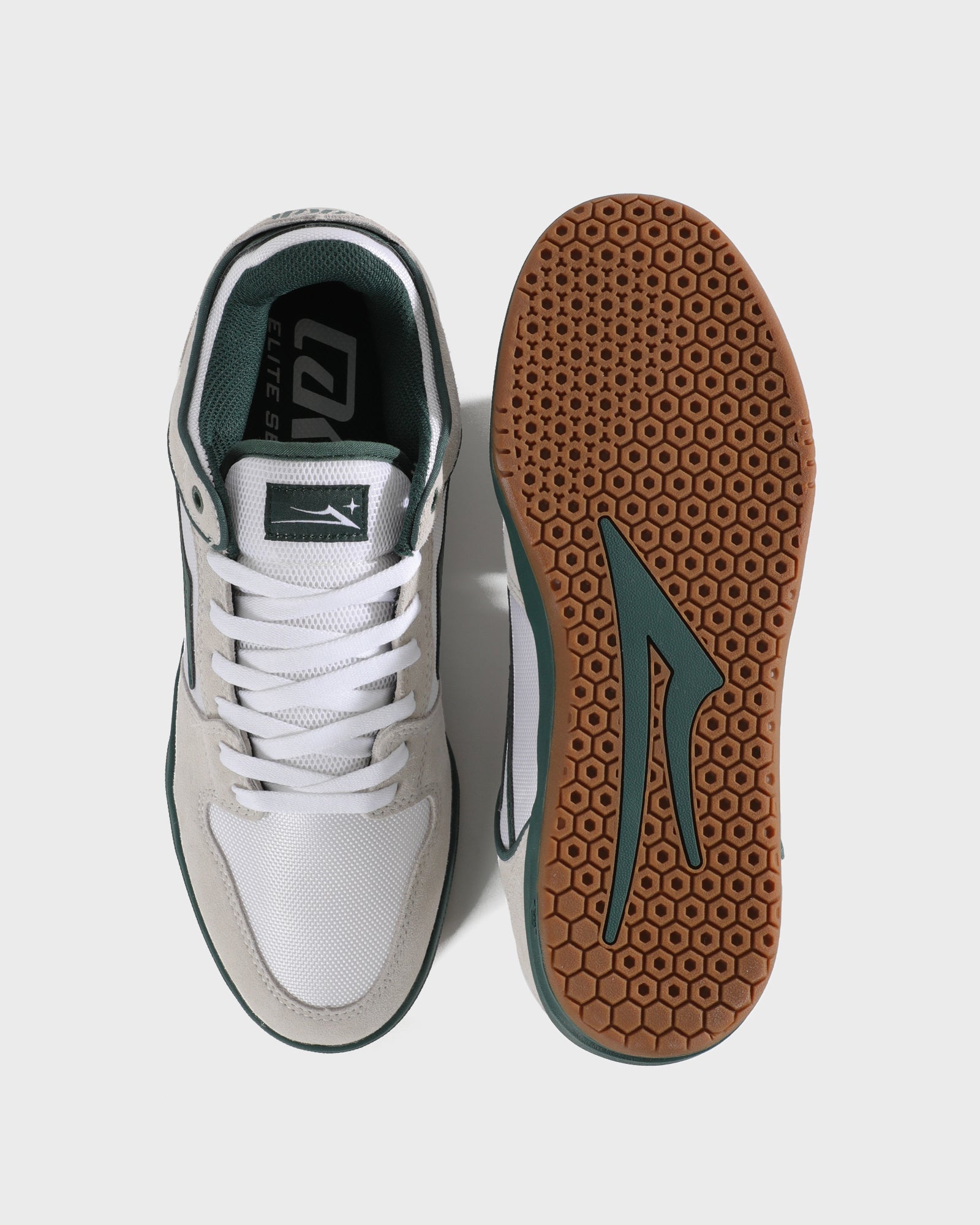 lakai-telford-low-elite-white-suede-cordura-spruce-chaussures-de-skate image 3