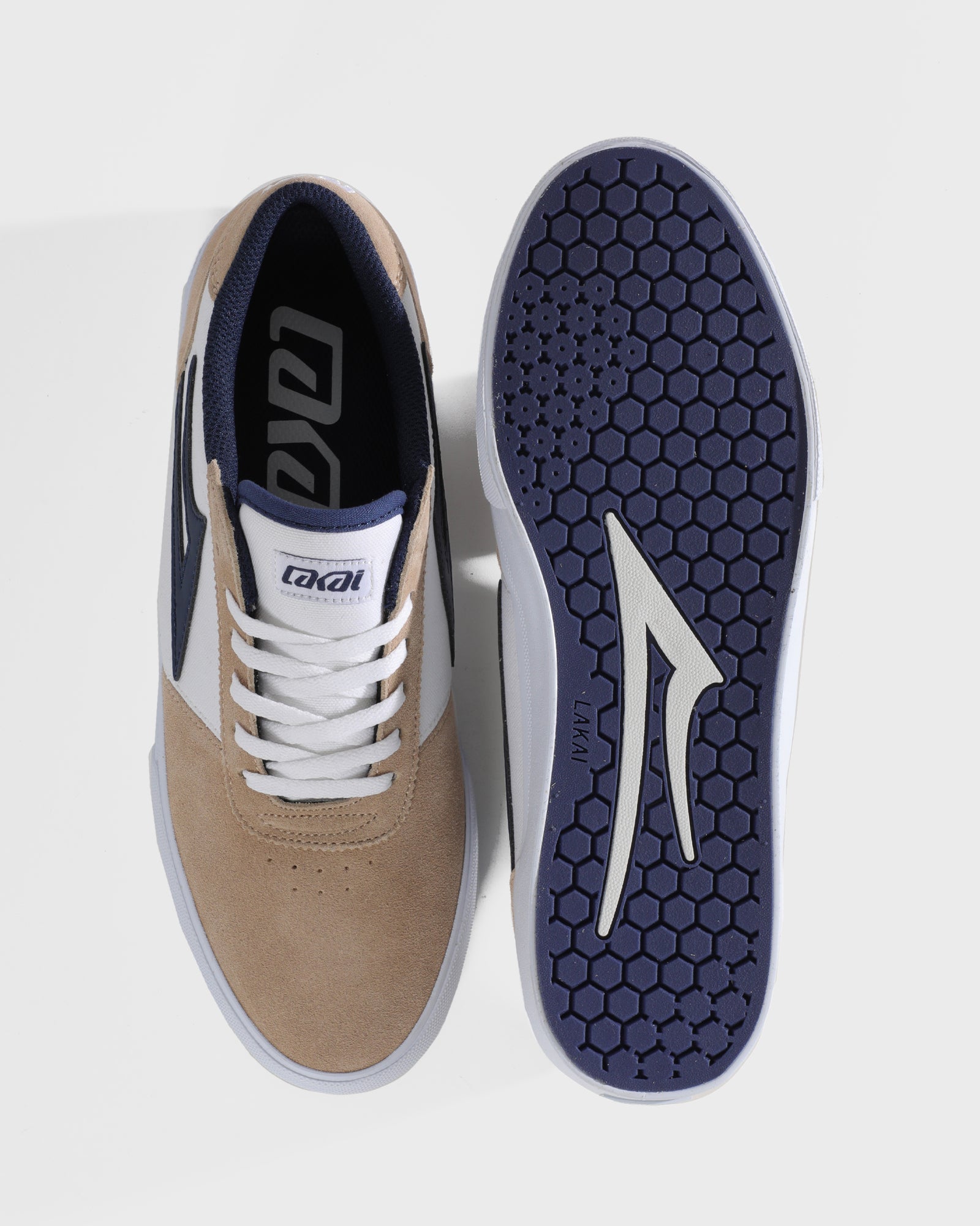 lakai-manchester-chaussures-de-skate-blanc-tan-marine image 3