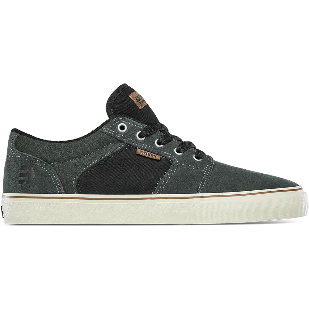 etnies-barge-ls-chaussures-skate-green-black image 1