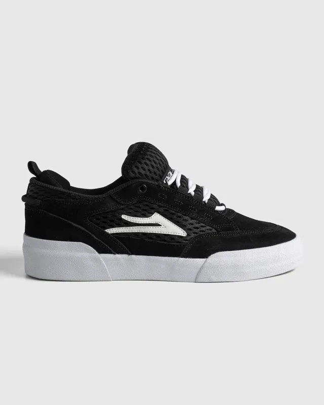 lakai-aran-chaussures-skate-black-suede-white image 1