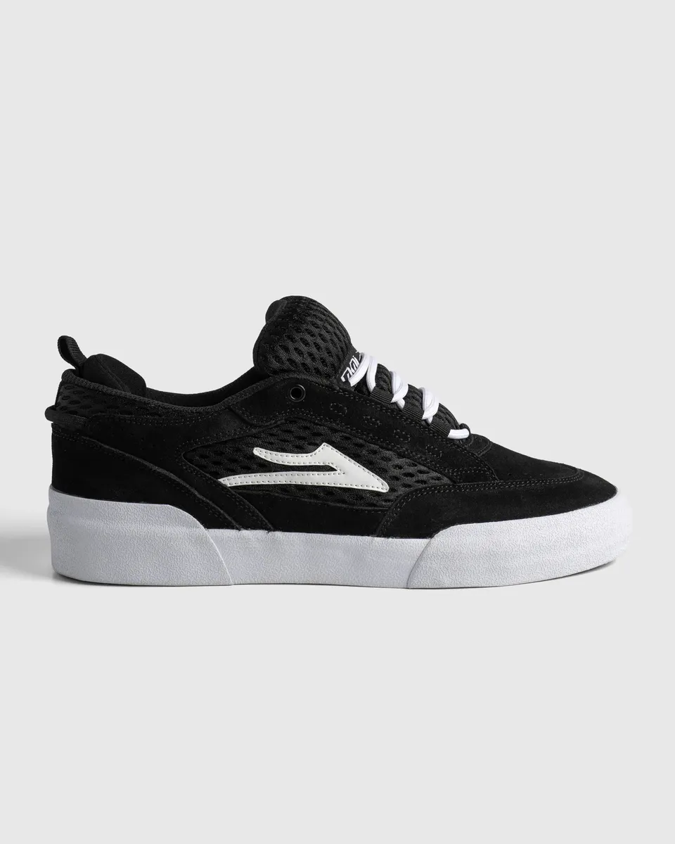 lakai-aran-chaussures-skate-black-suede-white image 1
