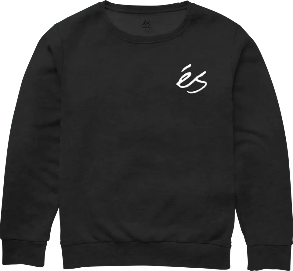 s-mini-script-crewneck-sweat-skate-noir image 1