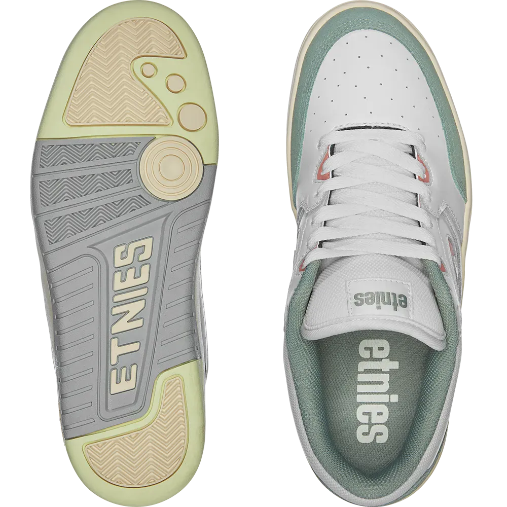 etnies-loot-chaussures-skate-vert-blanc-jaune image 3