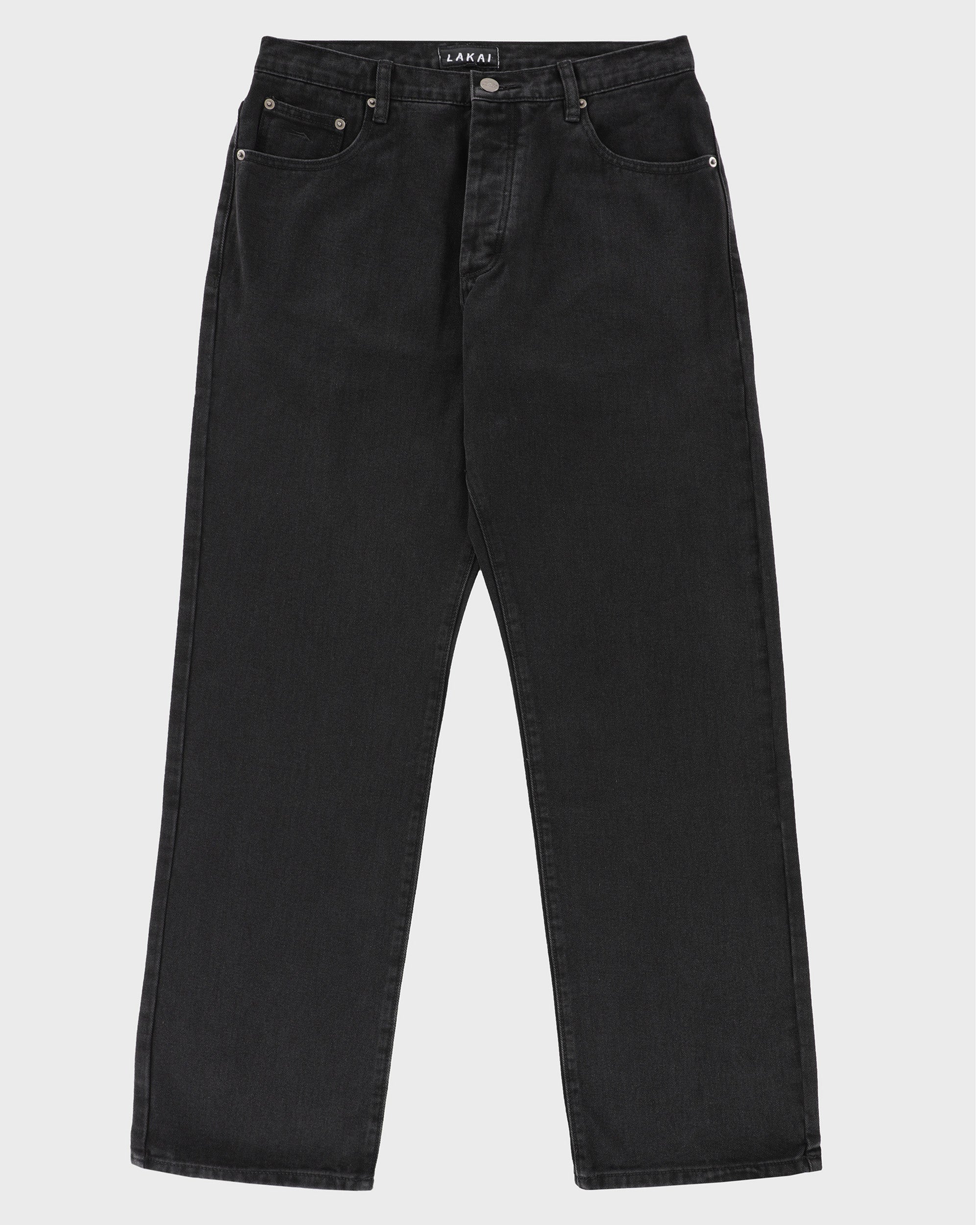 lakai-01-straight-leg-denims-jean-droit-noir image 1