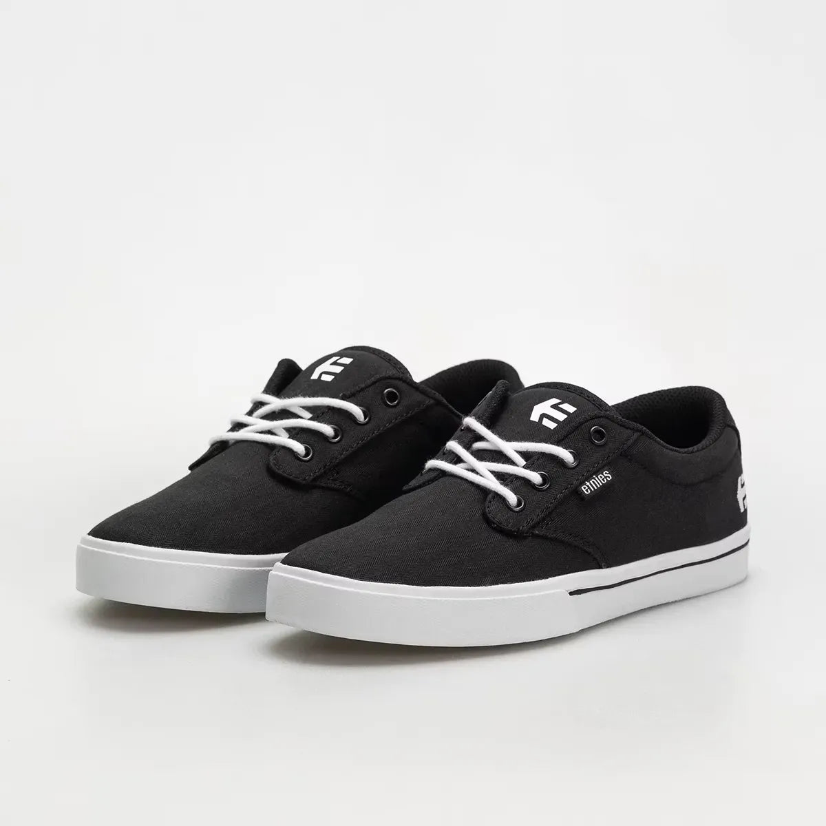 etnies-jameson-2-eco-chaussures-skate-basse-noir-blanc image 6