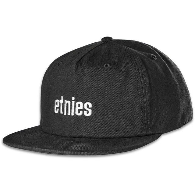 etnies-wordmark-embroidery-snapback-casquette-black image 1