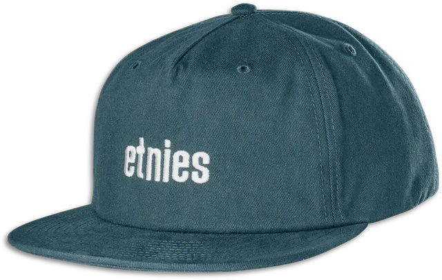 etnies-icon-embroidery-snapback-hat-casquette-snapback-indigo image 1
