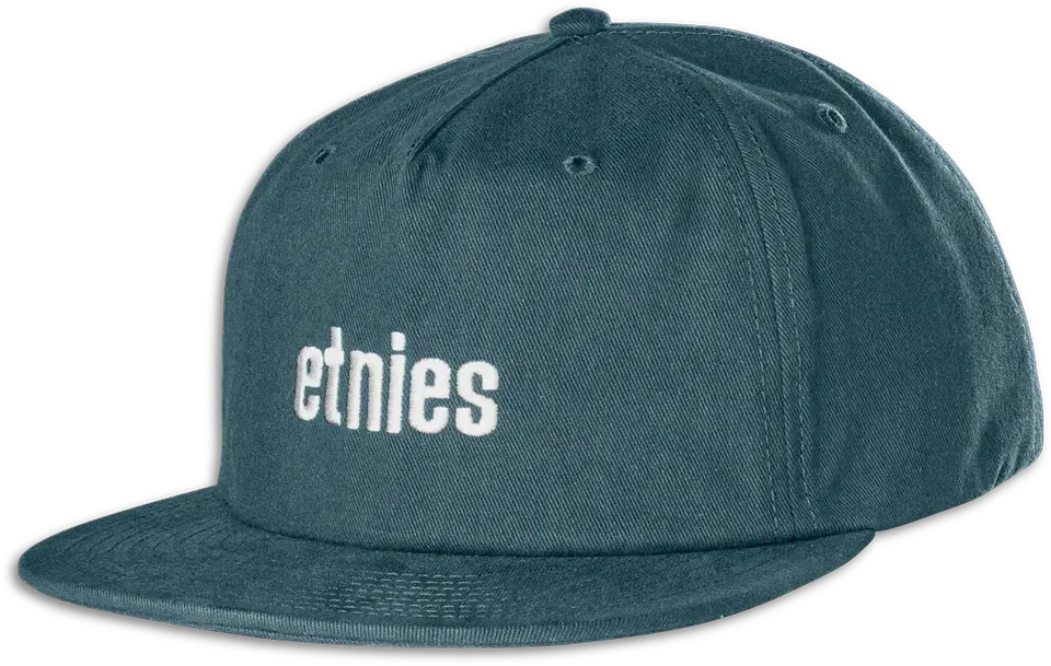 etnies-icon-embroidery-snapback-hat-casquette-snapback-indigo image 1