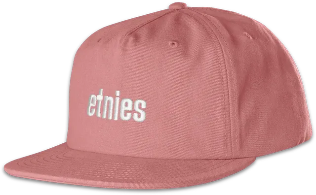 etnies-icon-embroidery-snapback-hat-casquette-pink image 1