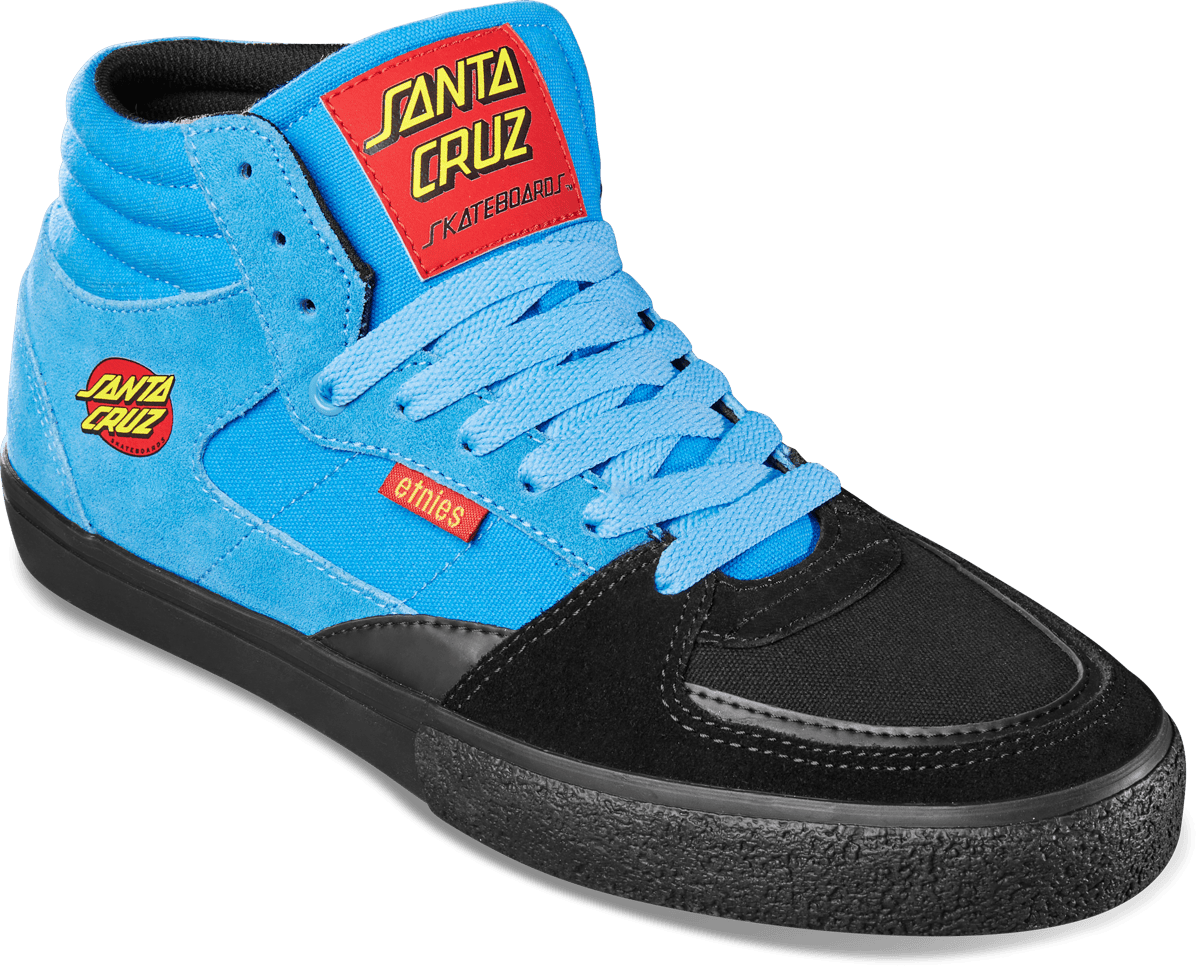 etnies-screw-mid-vulc-x-santa-cruz-chaussures-skate-noir-bleu image 4