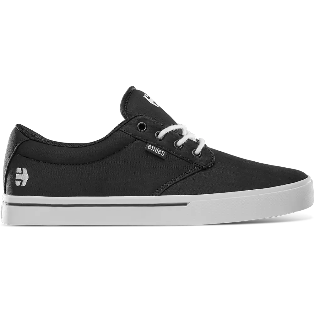etnies-jameson-2-eco-chaussures-skate-basse-noir-blanc image 1
