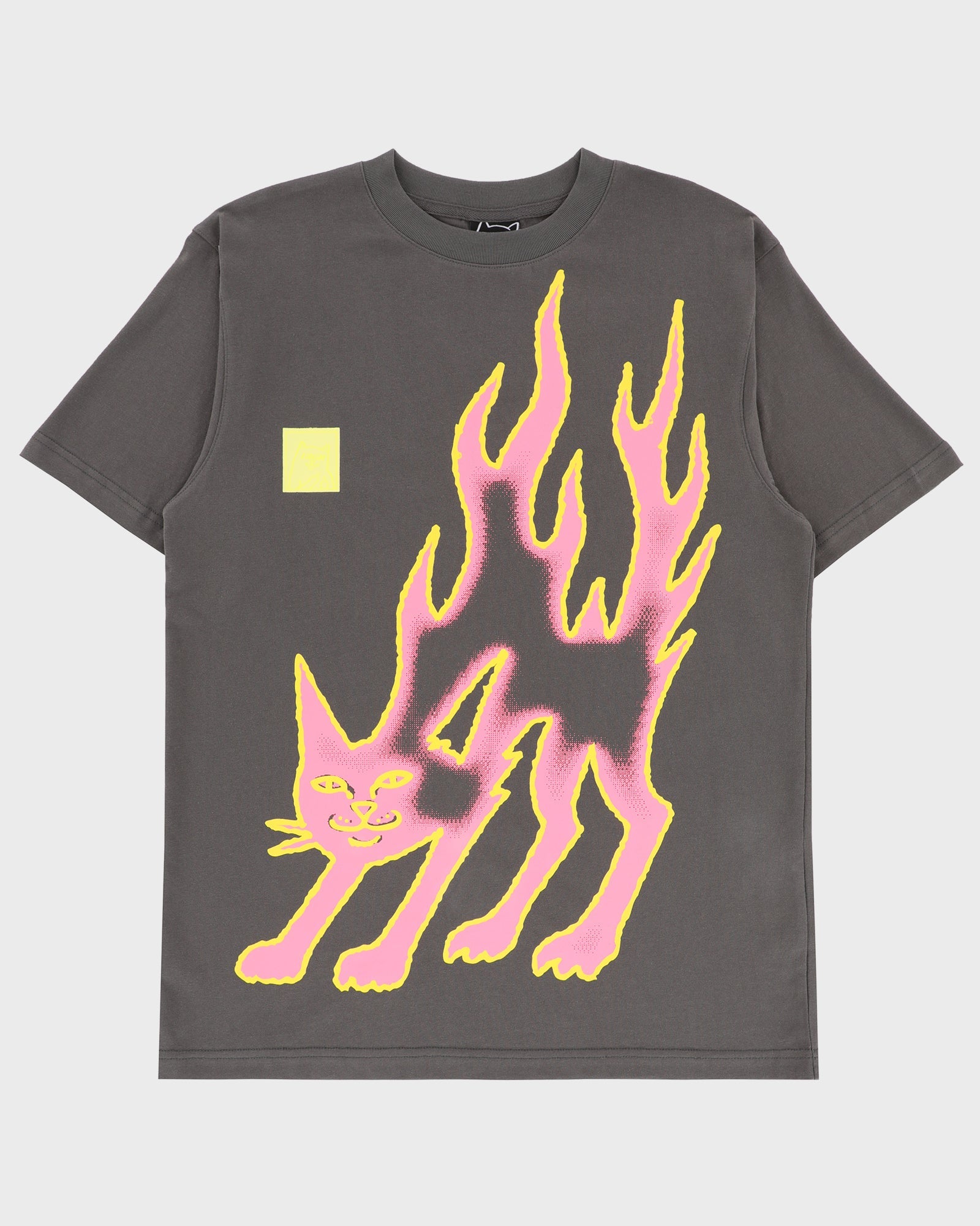 lakai-x-ripndip-pink-flame-t-shirt-gris-rose image 1