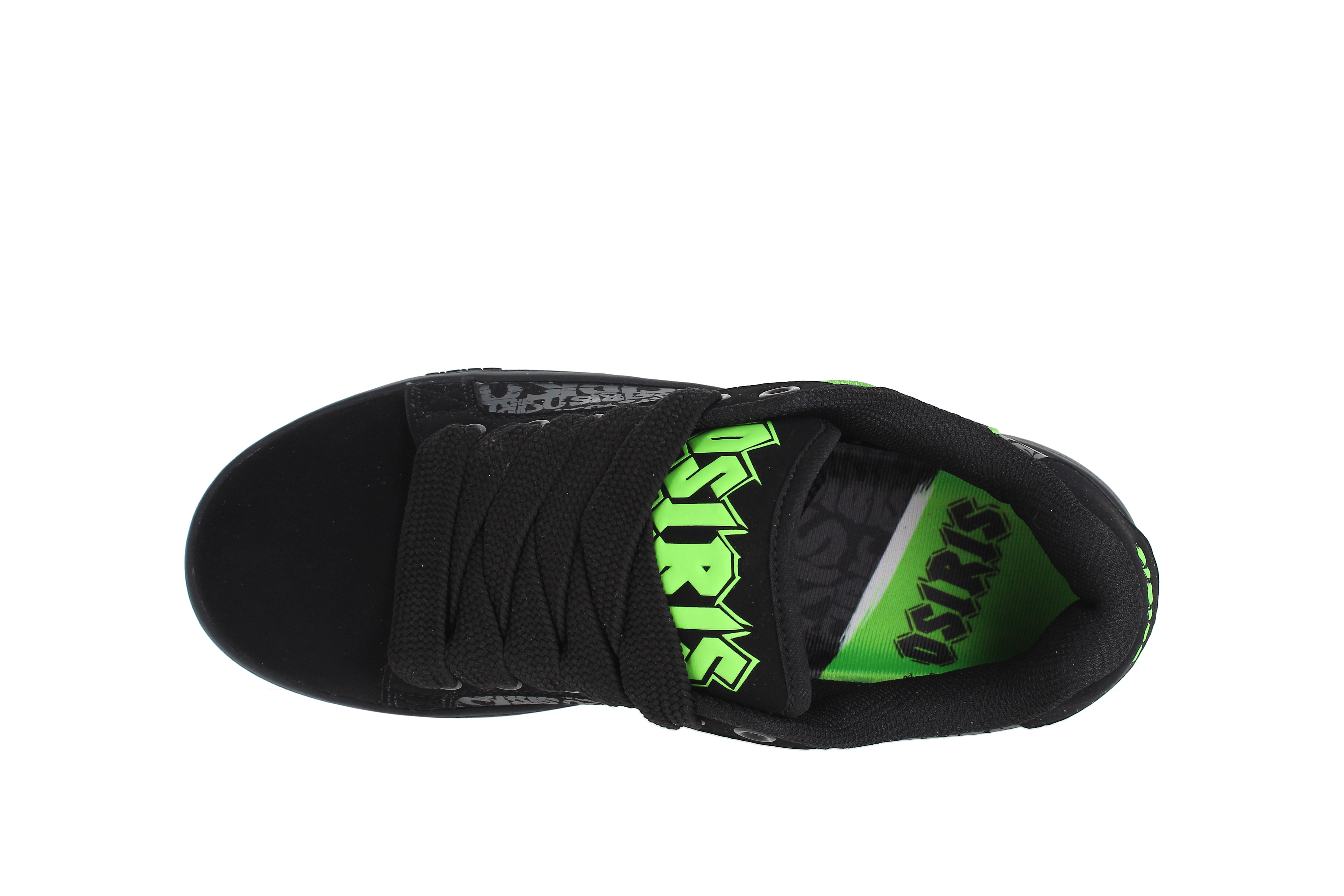 osiris-troma-alt-sneakers-skate-homme-black-black-green image 4