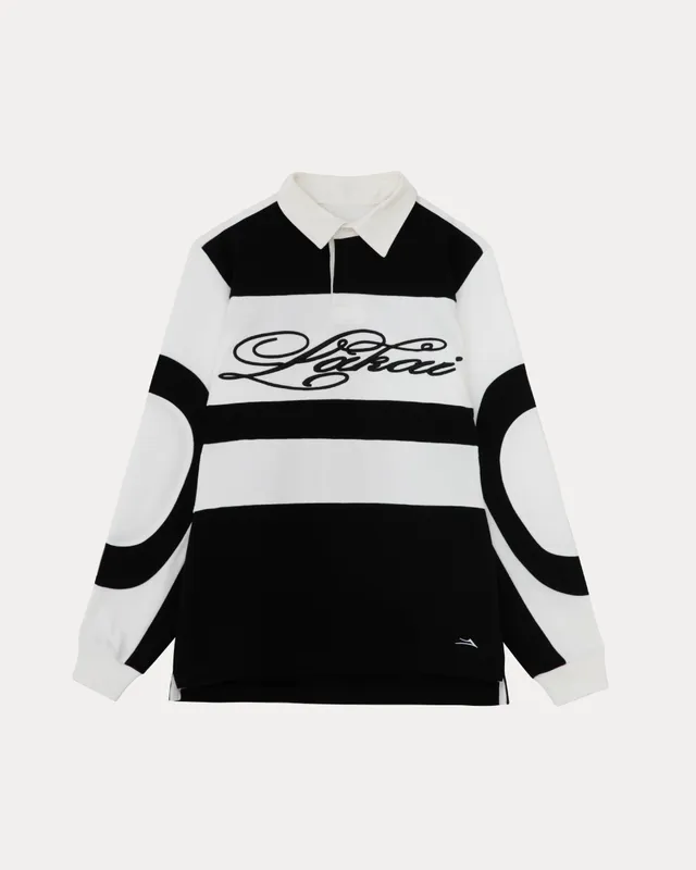 lakai-rugby-jersey-vintage-maillot-noir-blanc image 1
