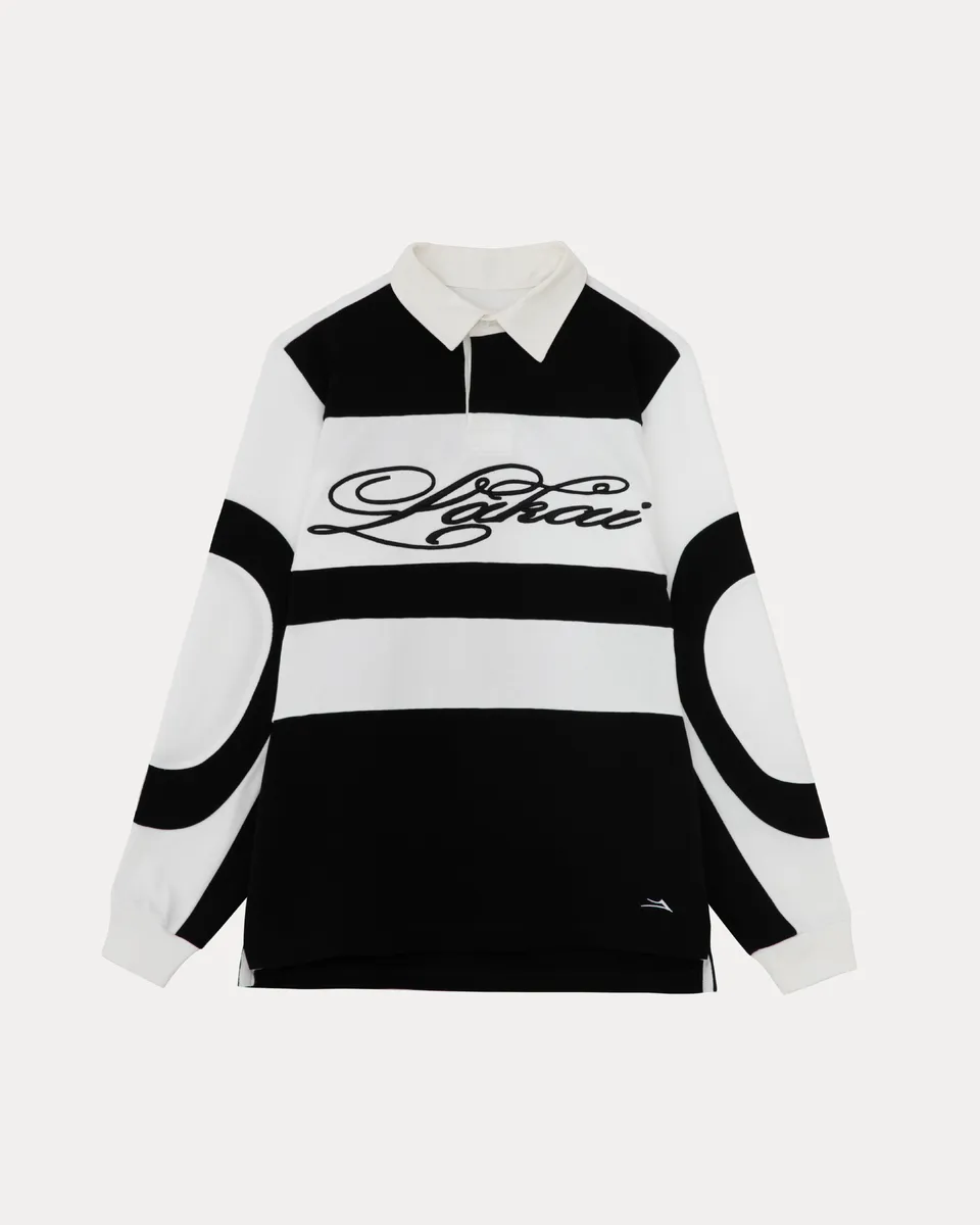 lakai-rugby-jersey-vintage-maillot-noir-blanc image 1